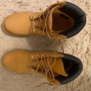 Timberland Premium 6 inch Waterproof Boots, Wheat Nubuck